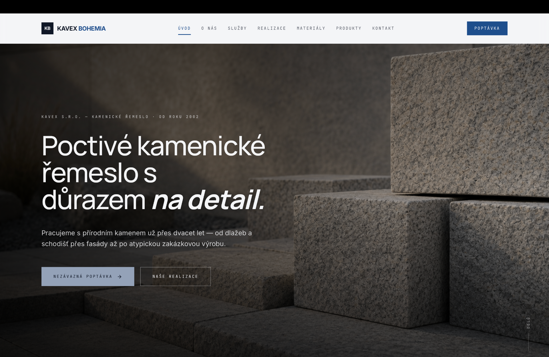 Náhled webu KAVEX BOHEMIA