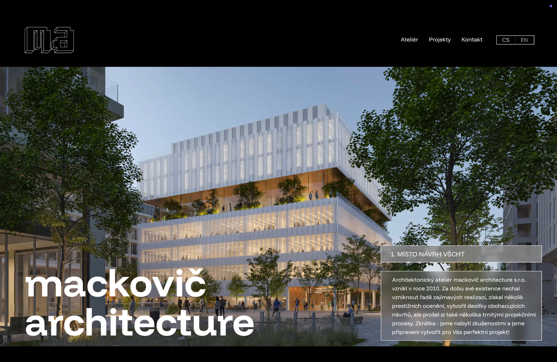 Náhled webu MACKOVIČ