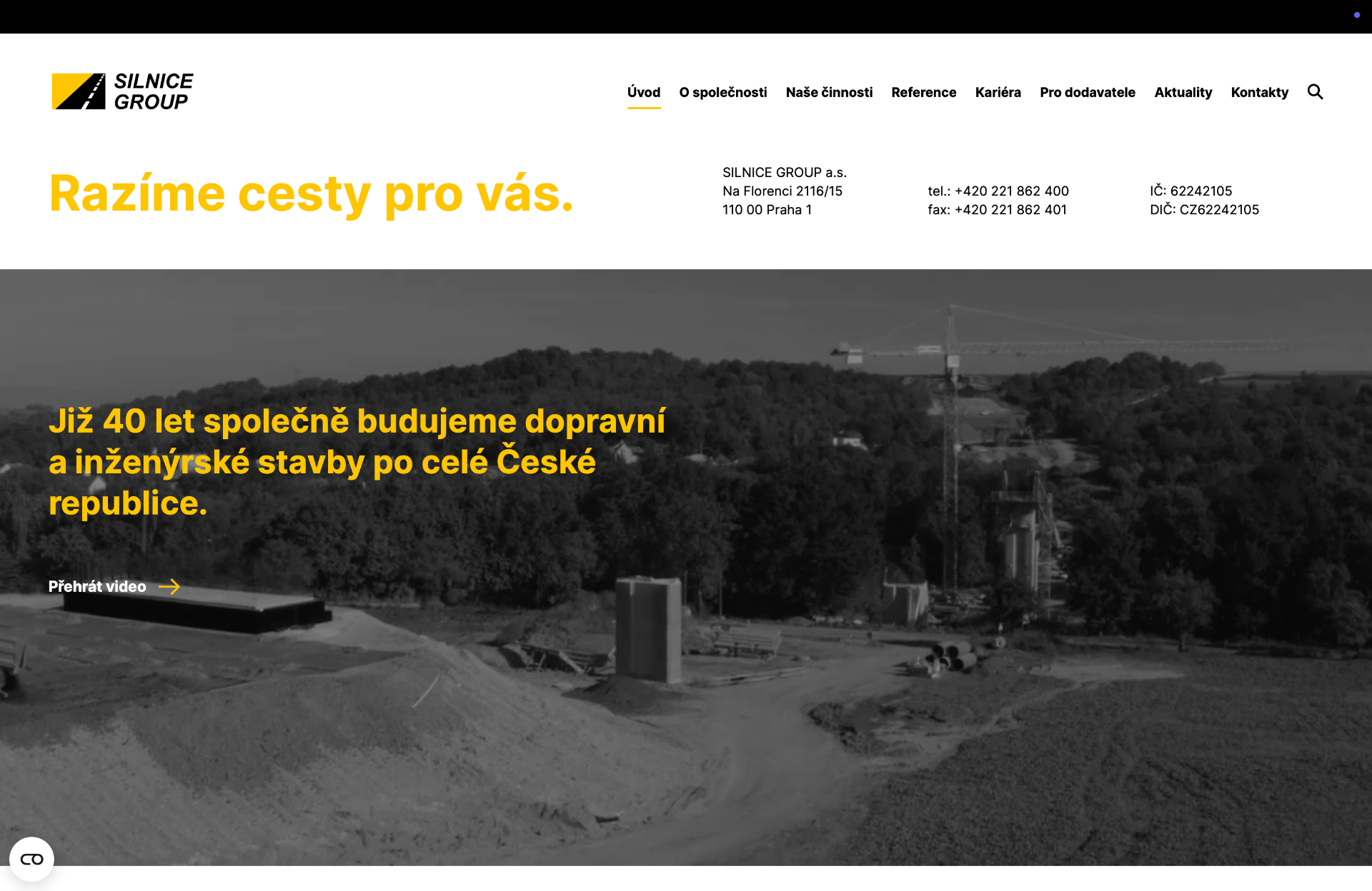 Náhled webu SILNICE GROUP